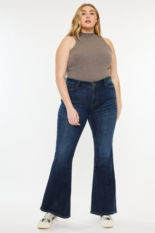 Kancan -Plus Petite Dark Wash Jeans