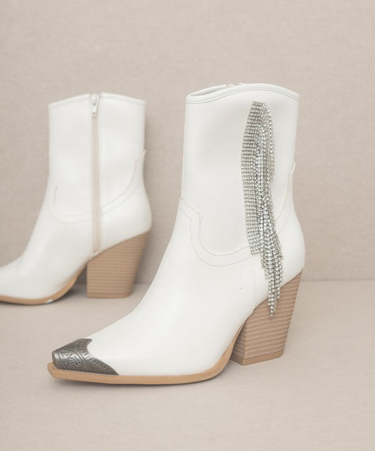 OASIS SOCIETY {Kai} - Rhinestone Fringe Boots