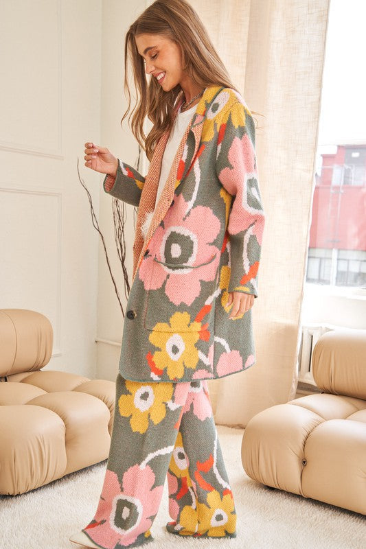 Flowers- Printed Cozy Pants